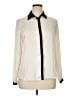Zara Basic Color Block Ivory Long Sleeve Blouse Size XL - photo 1