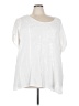 Torrid 100% Rayon White Short Sleeve Blouse Size 5X Plus (5) - photo 1