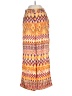 Dress Forum 100% Polyester Print Yellow Casual Pants Size S - photo 1