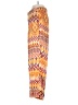 Dress Forum 100% Polyester Print Yellow Casual Pants Size S - photo 5