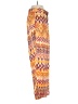 Dress Forum 100% Polyester Print Yellow Casual Pants Size S - photo 4