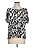 NY Collection Silver Short Sleeve Blouse Size L - photo 1