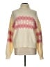&merci Chevron-herringbone Ivory Pullover Sweater Size L - photo 1