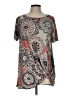 TwentyTen Gray Short Sleeve Top Size L - photo 1