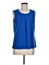 Kasper Blue Sleeveless Blouse Size M - photo 1