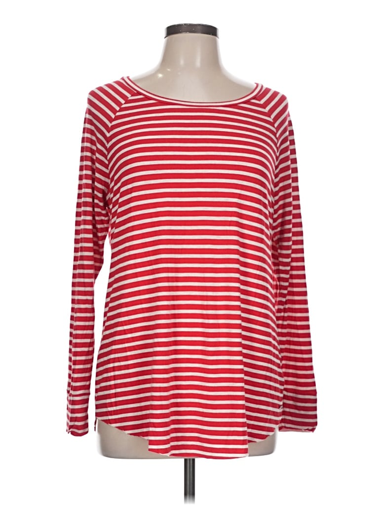 Pre-owned American Eagle Outfitters Long Sleeve T-shirt In Red