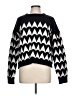 Unbranded Chevron-herringbone Black Pullover Sweater Size L - photo 1