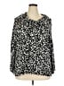 Ruby Rd. 100% Rayon Animal Print Black Pullover Sweater Size 2X - photo 1