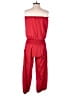 Body Central Solid Red Jumpsuit Size S - photo 2
