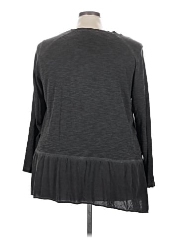LOGO by Lori Goldstein 3/4 Sleeve T-Shirt (view 2)