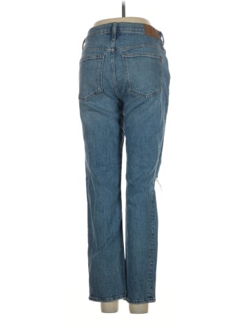 Madewell The Mid-Rise Perfect Vintage Jean in Ainsdale Wash: Knee-Rip Edition (view 2)
