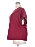 Chico's Burgundy Short Sleeve Top Size XXL (4) - photo 5