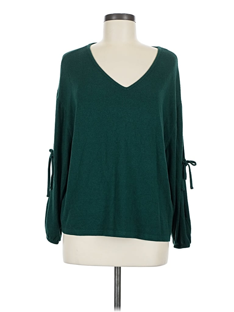 Pre-owned Maurices 3/4 Sleeve T-shirt In Green