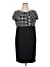 Alyx Polka Dots Black Casual Dress Size 14W - photo 1