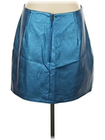 Topshop Faux Leather Skirt (view 2)