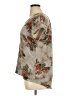 Tacera Floral Gray Short Sleeve Blouse Size XL - photo 5