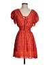 Bailey Blue 100% Polyester Hearts Orange Casual Dress Size S - photo 1