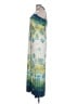 Snap 100% Polyester Tie-dye Blue Casual Dress Size L - photo 5