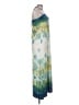 Snap 100% Polyester Tie-dye Blue Casual Dress Size L - photo 4