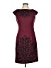 Wisp Graphic Burgundy Cocktail Dress Size 8 - photo 1