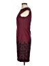 Wisp Graphic Burgundy Cocktail Dress Size 8 - photo 5