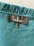 Lulus 100% Polyester Teal Long Sleeve Blouse Size L - photo 7