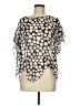 NY Invasion 100% Polyester Silver Short Sleeve Blouse One size - photo 1