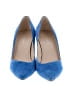 Marc Fisher 100% Leather Blue Heels Size 10 - photo 2