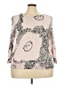 Talbots Print Pink Pullover Sweater Size 3X - photo 1