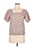 Solitaire Orange Short Sleeve Blouse Size M - photo 1