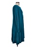 Assorted Brands Solid Teal Casual Dress Size L - photo 4