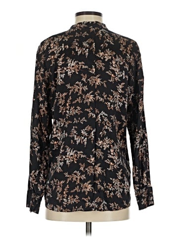 Vince. Long Sleeve Silk Top (view 2)