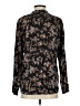 Vince. 100% Silk Floral Black Long Sleeve Silk Top Size XS - photo 2