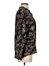 Vince. 100% Silk Floral Black Long Sleeve Silk Top Size XS - photo 4