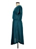 Assorted Brands Solid Teal Casual Dress Size L - photo 5