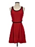 Express 100% Polyester Color Block Red Casual Dress Size 4 - photo 1