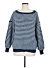 Unbranded 100% Polyester Stripes Blue Pullover Sweater Size XL - photo 1