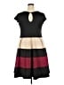 Karin Stevens Color Block Black Casual Dress Size 2X - photo 2
