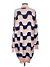 Monki Chevron-herringbone Blue Poncho Size S - photo 2