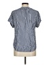 Gap 100% Rayon Stripes Blue Short Sleeve Blouse Size M - photo 2