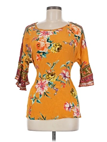 Vineet Bahl 3/4 Sleeve Top (view 1)