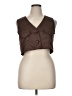 Assorted Brands Brown Sleeveless Button-Down Shirt Size XL - photo 1