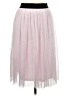 Tempted 100% Polyester Solid Pink Formal Skirt Size M - photo 1
