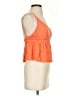 O'Neill 100% Viscose Orange Sleeveless Blouse Size S - photo 4
