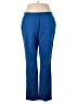 Long Tall Sally Solid Blue Casual Pants Size 14 - photo 1
