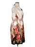 Just Love Print White Cocktail Dress Size XL - photo 4