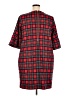 Vineyard Vines 100% Polyester Plaid Red Casual Dress Size 20 - photo 2