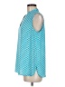 Anne Klein 100% Polyester Teal Sleeveless Blouse Size M - photo 5