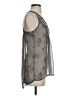 Converse One Star 100% Polyester Gray Sleeveless Blouse Size S - photo 4
