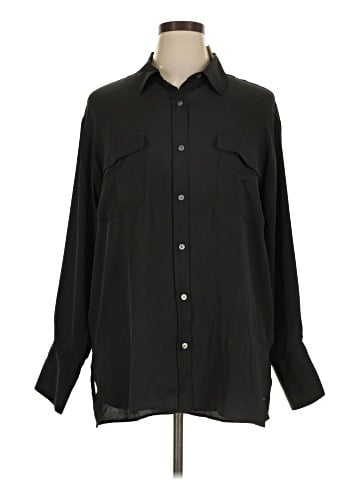 Ann Taylor LOFT Long Sleeve Button-Down Shirt (view 1)